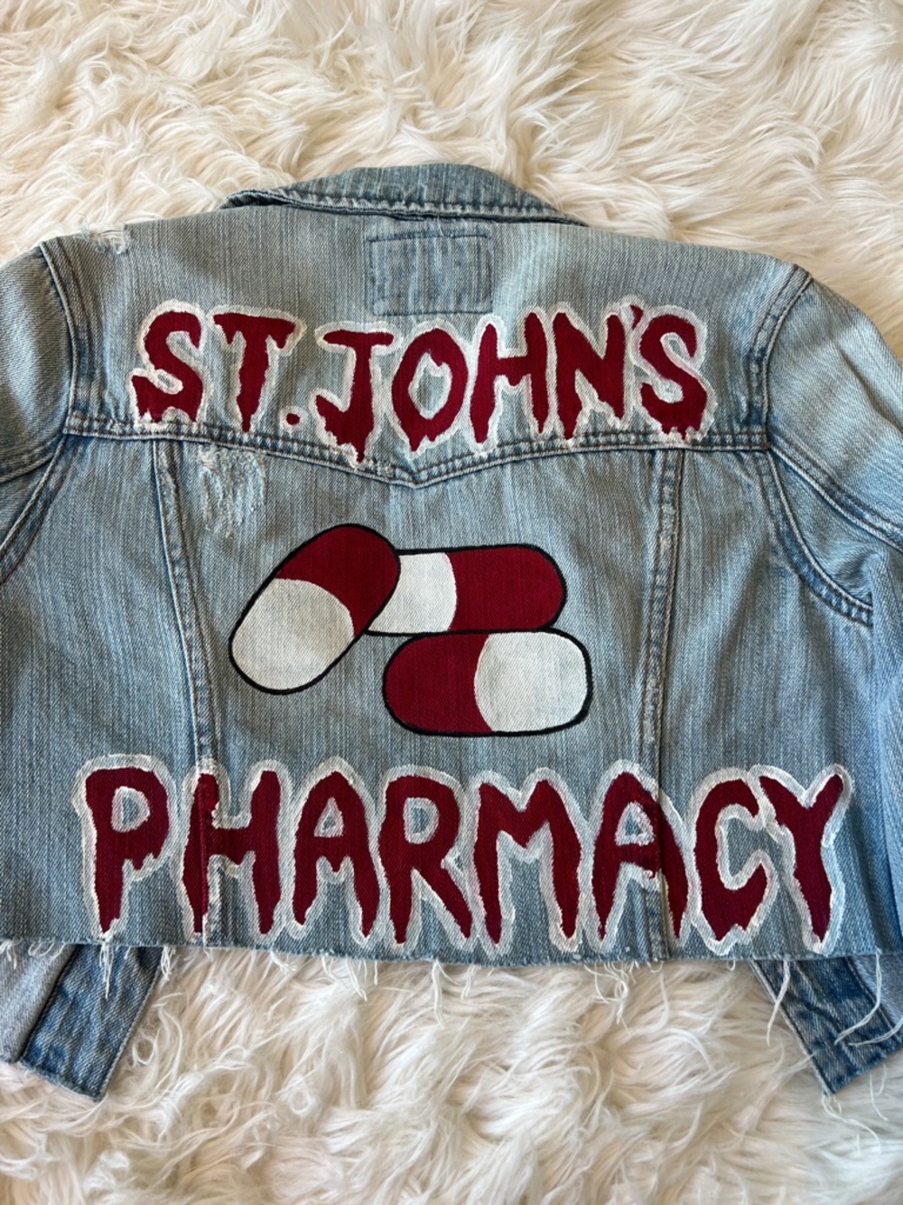 St. John’s University Custom Denim Jacket - Picture 2 of 5